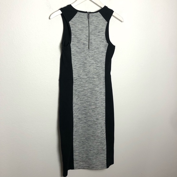 Athleta Cityscape gray bodycon midi gray and black color-block dress Size XS - Picture 7 of 7